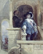 Sir Thomas Wentworth (afterwards Earl of Strafford) and John Pym at Greenwich, 1628 - George Cattermole