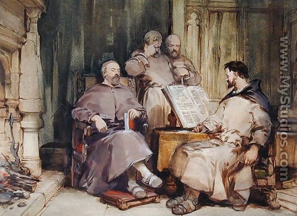The Four Monks - George Cattermole