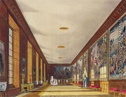 The Ball Room, Hampton Court, from 'The History of the Royal Residences', 1819 - Richard Cattermole