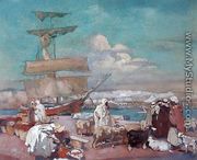 The Port of Algiers, c.1900 - Leon Cauvy
