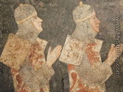 Two crusaders of the Minutolo family, from the Cappella Minutolo - Pietro Cavallini