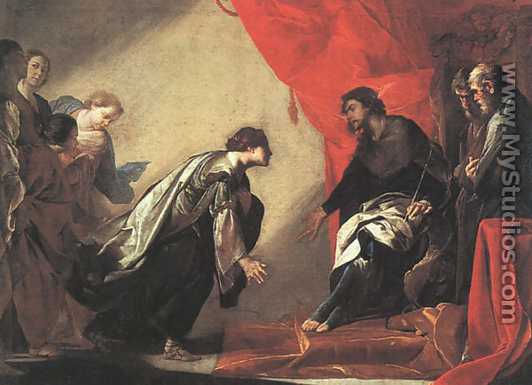 Esther in front of Ahasuerus, c.1645-50 - Bernardo Cavallino