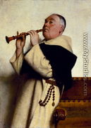 Monk Playing a Clarinet - Ture Nikolaus Cederstrom