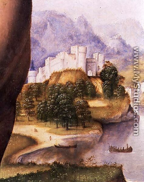 St. Jerome (detail of the landscape) - Cesare da Sesto