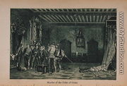 Murder of the Duke of Guise (1549-88) illustration from 'Little Arthur's History of France: From the Earliest Times to the Fall of the Second Empire', 1899 - Lady M. Chalcott