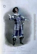 Giovanni Battista Rubini (1794-1854) as Arturo in 'I Puritani', from 'Recollections of the Italian Opera' - Alfred-Edward Chalon