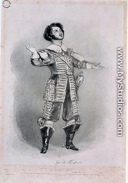 Giovanni Battista Rubini (1794-1854) as Arturo in 