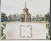 View of a kiosk, from 'Atlas du Comte du Nord', 1784 (2) - Chambe