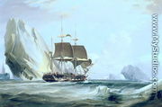 The Barque 'Auriga' in Antarctic Waters, 1838 - George Chambers