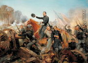 Battle of the Wilderness, Attack at Spotsylvania Court House, Virginia, 1865 - Alonzo Chappel