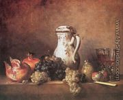 Still Life with Grapes and Pomegranates, 1763 - Jean-Baptiste-Simeon Chardin
