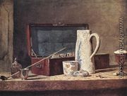 Still Life of Pipes and a Drinking Glass - Jean-Baptiste-Simeon Chardin