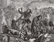 The Massacre of the Swiss Guard, 10th August 1792 - H. de la Charlerie