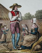 Threshing Corn in the Laval Region, c.1845 - Charpentier