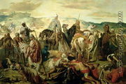 Arab Horsemen Carrying Away their Dead, 1850 - Theodore Chasseriau