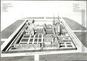 View of the Abbey of Saint-Germain-des-Pres before 1640 - Jean Chaufourier