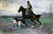 Rider with Greyhounds, c.1890 - Jan van Chelminski