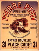 Poster advertising Pierre Petit's New Studios, 1876 - Jules Cheret