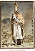 A Guard of King Ahasuerus, costume for 'Esther', from Volume I of 'Research on the Costumes and Theatre of All Nations', - Philippe Chery