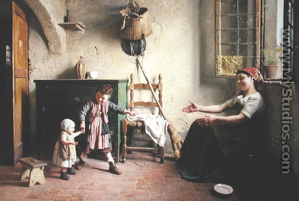 The First Steps, 1876 - Gaetano Chierici