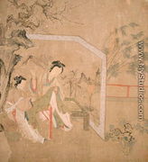 Women Sewing, 1500 - Chinese School
