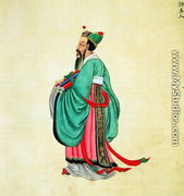 Portrait of Confucius (c.551-479 BC) - Chinese School