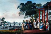 A Music Party on a Lakeside Terrace, c.1790 - Chinese School