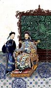 Emperor Seated with a Man - Chinese School