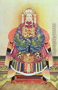 Portrait of Tzu Hsi, the Empress Dowager (1835-1908) - Chinese School