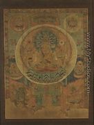 The Mandala of Sahasrabhuja Avalokitesvara, Tunhuang - Chinese School
