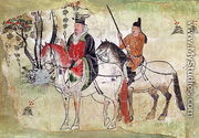 Two Horsemen in a Landscape or, The Boddhisatva and his Equerry, Tang Period - Chinese School