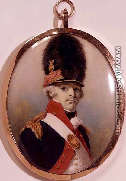 Miniature of 1st Lord Bloomfield in Military Uniform - George Chinnery