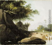 Indian Landscape with Temple, c.1815 - George Chinnery