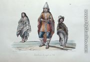 Costume of the people of Chile, from 'Voyage Pittoresque Autour du Monde', 1822 - Ludwig (Louis) Choris