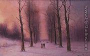 Snow Scene-Wanstead Park - Nils Hans Christiansen