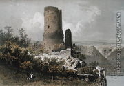 The Cat Tower, Rhine Valley, 1863 - Eugène Cicéri