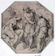 A Man and two Women Conversing - Giovanni Battista Cipriani