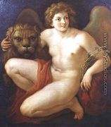 Peace, holding a lion's head - Giovanni Battista Cipriani