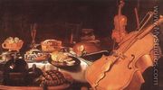 Still Life with Musical Instruments, 1623 - Pieter Claesz.