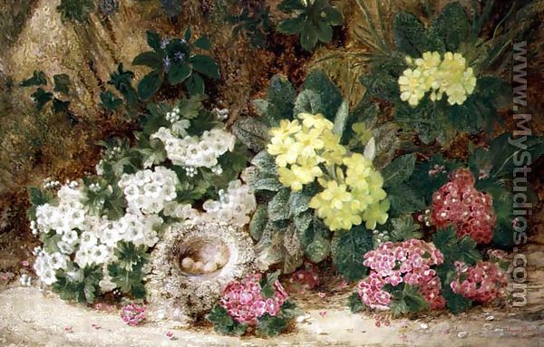Still Life with Primroses - George Clare