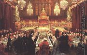 Banquet given by the Corporation of London to the Prince Regent, the Emperor of Russia and the King of Prussia, 18th June 1814 - Luke Clennell