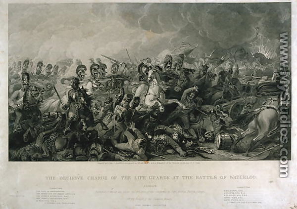 The Decisive Charge of the Life Guards at Waterloo in 1815, 1821 - Luke Clennell
