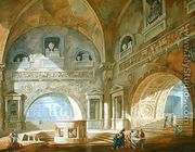 Interior of a mausoleum, 1772 - Charles-Louis Clerisseau