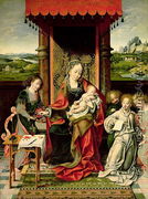 The Virgin and Child with Angels - Joos Van Cleve (Beke)