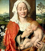 Madonna and Child, c.1525-30 (detail) - Joos Van Cleve (Beke)