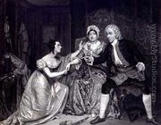 Mr Blanchard, Mrs Davenport and Miss M. Tree as Peachum, Mrs Peachum and Polly in 'The Beggar's Opera', 1825 - George Clint