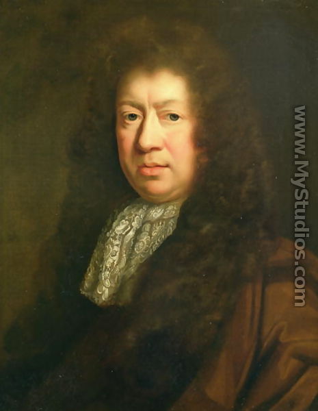 Portrait of Samuel Pepys (1633-1703), copy after John Riley (1646-91) - Johann Closterman