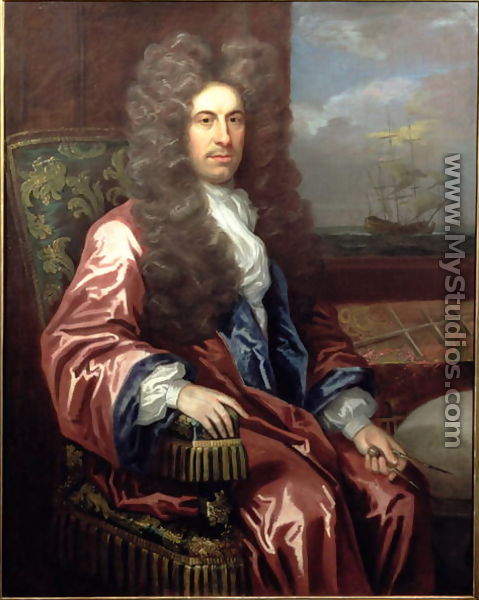 Portrait of Charles Calvert, 3rd Lord Baltimore (1647-1715) Governor of Maryland - Johann Closterman