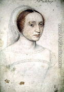 Marie de Langeac (1508-1588), femme de Jean, seigneur de Lestrange, c.1533 - (studio of) Clouet