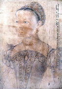 Portrait of Mary Stuart, Queen of Scotland (1542-87) at the age of Nine, July 1552 - (studio of) Clouet